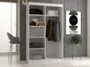 Kleiderschrank 120 cm mit Schiebetüren RANNO 1 – weiß Produktbild-Vorschau 4