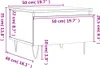 vidaXL Couchtische 2 Stk. Betongrau 50x46x35 cm Produktbild-Vorschau 8