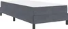 vidaXL Letto a molle con materasso grigio scuro 90 x 200 cm Anteprima dell’immagine prodotto 4