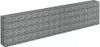 A 3D rendering of a long, rectangular gabion wall filled with stones, presented on a white background. Náhled obrázku produktu
