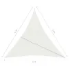 vidaXL Vela de sombra, 160 g/m², blanca, 3x4x4 m, HDPE - Vista previa de la imagen del producto 11
