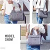 OKWISH Damen Segeltuch Umhängetasche Groß Kapazität Produktbild-Vorschau 6