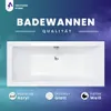 VBChome Acrylbadewanne 180 x 80 cm Weiß mit Styroporträger Produktbild-Vorschau 3
