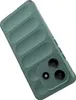 A green phone case with a textured back. Produktbild-Vorschau