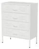 Lendo Online Ladekast Metaal 80x40x100 cm Wit Productafbeelding-voorbeeld 3