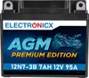 Electronicx Batteria Moto AGM 12V 7Ah 95A/EN ▶ Batteria Anteprima dell’immagine prodotto 1