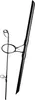 A close-up view of a black fishing rod against a white background. Produktbild-Vorschau
