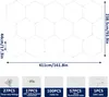 XINZI LED Hexagon stropní světlo - 14 panelů, 6500K bílá, Náhled obrázku produktu 2
