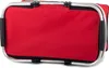 A red shopping or picnic basket with a silver frame. Náhled obrázku produktu