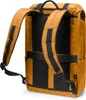 The back view of a yellow backpack with black accents. Náhled obrázku produktu