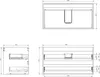 Mexen Rivel Badezimmerschrank für Waschbecken 90 cm, 2 Produktbild-Vorschau 5