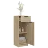 vidaXL Szafka łazienkowa dąb sonoma 32x33,5x90 cm materiał Podgląd zdjęcia produktu 5