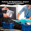Aucuu 1L Borsa trasparente per liquidi da aereo 20x20cm Anteprima dell’immagine prodotto 9