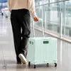 LUARO Nákupní vozík se 4 kolečky a víkem, zelený Náhľad obrázku produktu 15