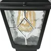 Außenwandlampe Garten Terrasse IP43 Schwarz E27 Glas Metall Produktbild-Vorschau 6