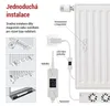 Ventilátor pod radiátor MONO, bílý Anteprima dell’immagine prodotto