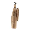 Clayre & Eef Dekorationsfigur Engel 22 cm Braun Holz Produktbild-Vorschau 2