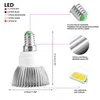 Diagram showing a LED plant lamp with callouts for its features and dimensions. Produktbild-Vorschau