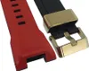 Casio G-Shock | Uhrenarmband Resin schwarz / rot | Produktbild-Vorschau 4