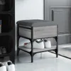 vidaXL Lavica na topánky sivá Sonoma 42x42x45 cm Materiál Náhľad obrázku produktu 2