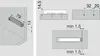 BLUM TIP-ON gerade Adapterplatte 956A1201, Langversion, Produktbild-Vorschau 2