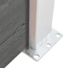 vidaXL Zaunelement WPC 175x146 cm Grau Produktbild-Vorschau 4