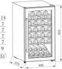 Weinkühlschrank PKM WKS52-2 BxHxT 48 x 85,5 x 57,5 cm Produktbild-Vorschau 3