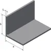 LogistSystem Winkel Roher Stahl 100x100x3mm in 1000mm Produktbild-Vorschau 5