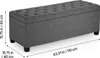 SucceBuy taburet s úložným prostorem 110 x 40 x 40 cm, Náhled obrázku produktu 8