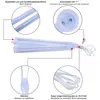 2.4M Chaîne de Lumières Noël Bleu 8 tubes LED pluie Voir les images du produit 6