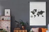 MuchoWow® Wandteppich Wandbehang Weltkarte - Bronze - Produktbild-Vorschau 4