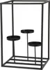 Eleganter Kerzenständer für 3 Kerzen, schwarzes Metall Produktbild-Vorschau 1