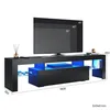 Mobile TV SONNI nero lucido 180 x 39 x 30 cm Dotato di Anteprima dell’immagine prodotto 4