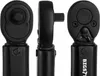Three views of a black torque wrench. Voir les images du produit
