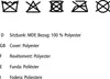 Care symbols and material information in multiple languages. Náhled obrázku produktu