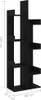 The Living Store Bücherregal Schwarz 48x25,5x140 cm Produktbild-Vorschau 8