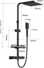 Duschsystem mit Thermostat Chrom STANEW, Duscharmatur Produktbild-Vorschau 9