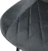 A close-up view of a quilted velvet chair seat. Náhľad obrázku produktu