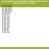 A list of refrigerator and freezer brands, model numbers, and product codes for compatibility. Produktbild-Vorschau