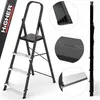 Drabina aluminiowa stalowa domowa HIGHER 4 stopnie 150 kg Podgląd zdjęcia produktu 1