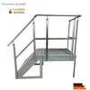Podesttreppe Stahltreppe Freistehend 4 Stufen  Höhe 76cm Produktbild-Vorschau 2