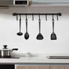 Intirilife Edelstahl Hängeleiste mit 8 Haken in Schwarz - Produktbild-Vorschau 6
