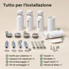 Supporti per scaldasalviette, set da 4, bianchi, per tubi Anteprima dell’immagine prodotto 2