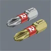 Two screwdriver bits are shown against a plain gray background. Produktbild-Vorschau