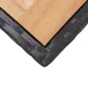vidaXL Tavolo da giardino nero e marrone 123x60x74 cm in Anteprima dell’immagine prodotto 9