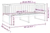 vidaXL Tagesbett ohne Matratze Weiß 100x200 cm Massivholz Produktbild-Vorschau 8