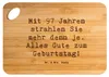 Mr. & Mrs. Panda Frühstücksbrettchen Spruch 97. Geburtstag Produktbild-Vorschau 1