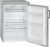An open, empty refrigerator with shelves and door compartments. Voir les images du produit