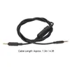 A black headset cable coiled on a white background with text indicating its length. Podgląd zdjęcia produktu