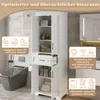 Merax: mobile alto da bagno, mobile da bagno con 4 ante e Anteprima dell’immagine prodotto 8